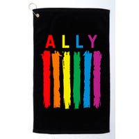 LGBT Ally Pride Rainbow Proud Ally Golf Towel
