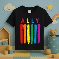 LGBT Ally Pride Rainbow Proud Ally Toddler T-Shirt