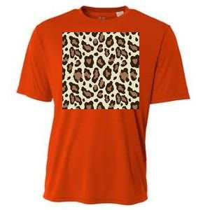 Leopard Animal Print Pattern Cooling Performance Crew T-Shirt