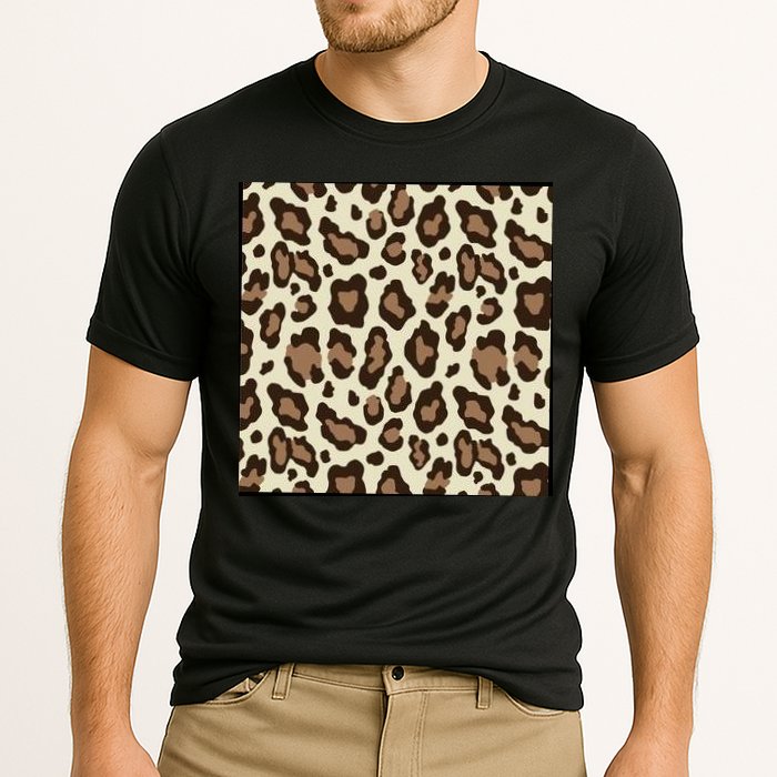 Leopard Animal Print Pattern Performance Shirt