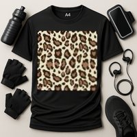 Leopard Animal Print Pattern Performance Shirt