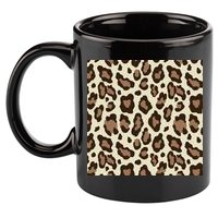 Leopard Animal Print Pattern 11oz C Handle Ceramic Mug