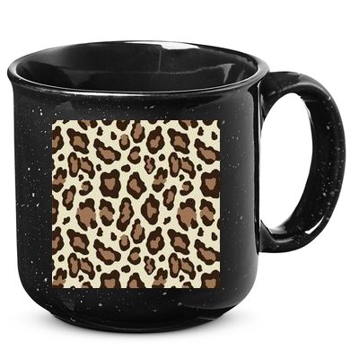 Leopard Animal Print Pattern 15oz Campfire Ceramic Mug