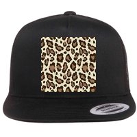 Leopard Animal Print Pattern Flatbill Hat
