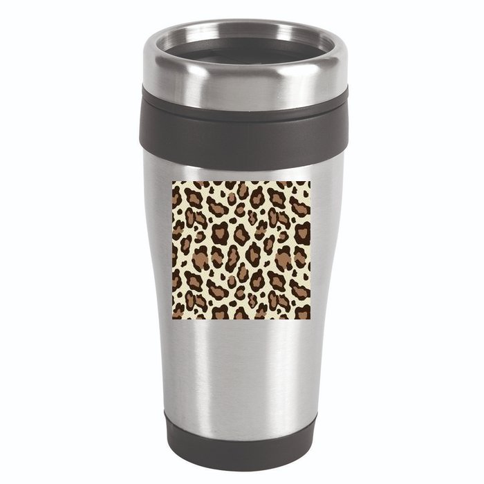 Leopard Animal Print Pattern 16oz Travel Tumbler