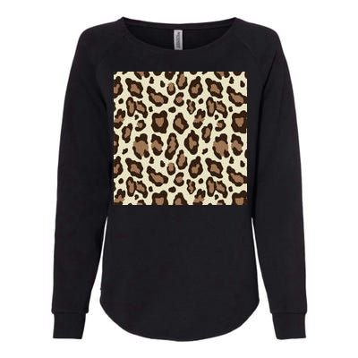 Leopard Animal Print Pattern Womens California Wash Sweatshirt