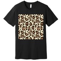 Leopard Animal Print Pattern Premium T-Shirt