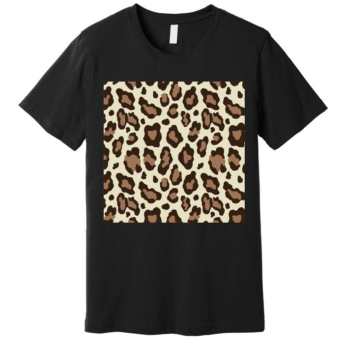 Leopard Animal Print Pattern Premium T-Shirt