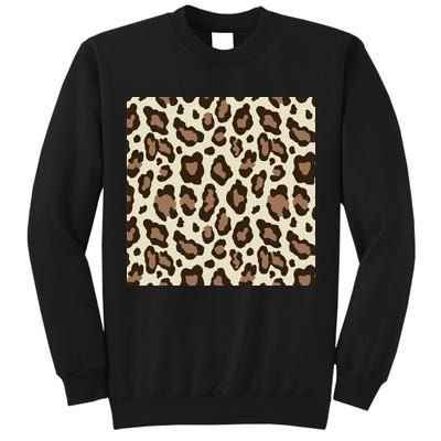 Leopard Animal Print Pattern Tall Sweatshirt