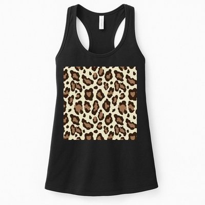 Leopard Animal Print Pattern Womens Tank Top