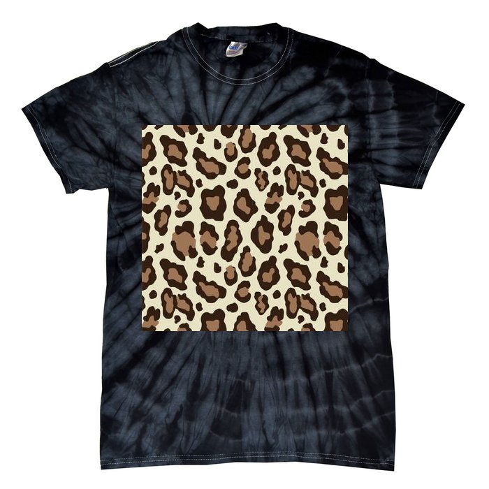 Leopard Animal Print Pattern Tie-Dye T-Shirt
