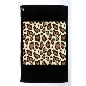 Leopard Animal Print Pattern Platinum Collection Golf Towel