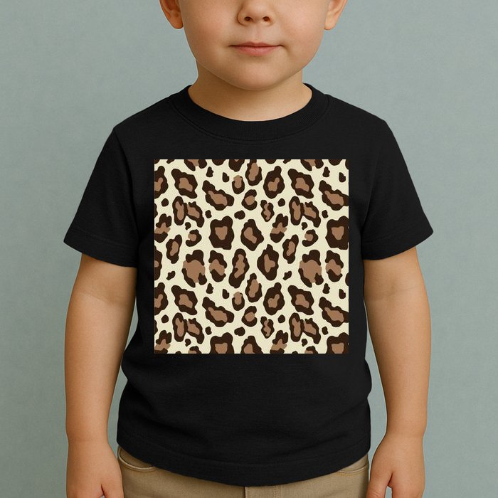 Leopard Animal Print Pattern Toddler T-Shirt
