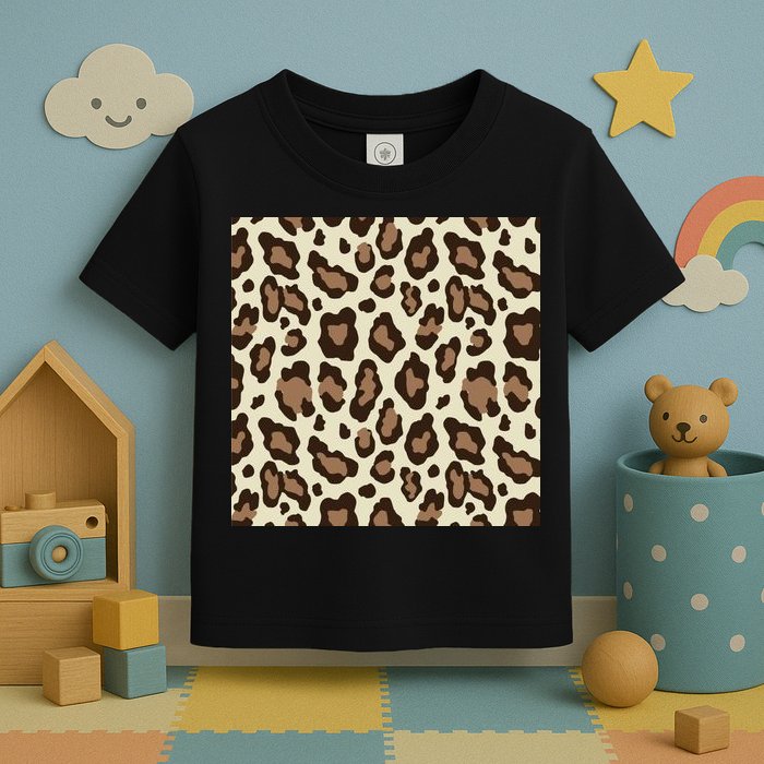 Leopard Animal Print Pattern Toddler T-Shirt