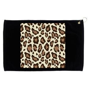 Leopard Animal Print Pattern Grommeted Golf Towel