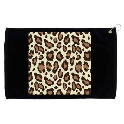 Leopard Animal Print Pattern Grommeted Golf Towel