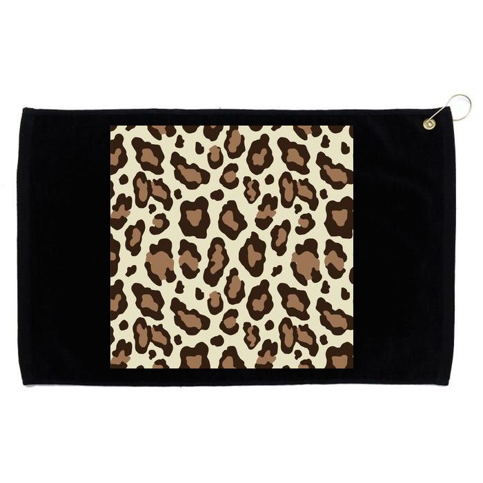 Leopard Animal Print Pattern Grommeted Golf Towel