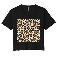 Leopard Animal Print Pattern Crop Top