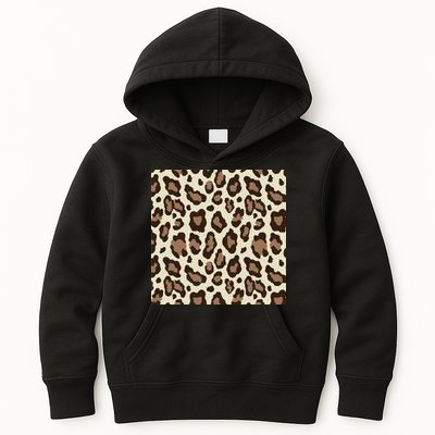 Leopard Animal Print Pattern Kids Hoodie