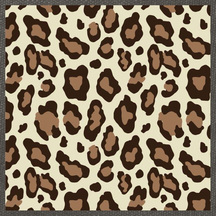 Leopard Animal Print Pattern Cotton Canvas Backpack