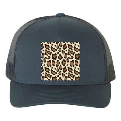 Leopard Animal Print Pattern Yupoong Adult 5-Panel Trucker Hat