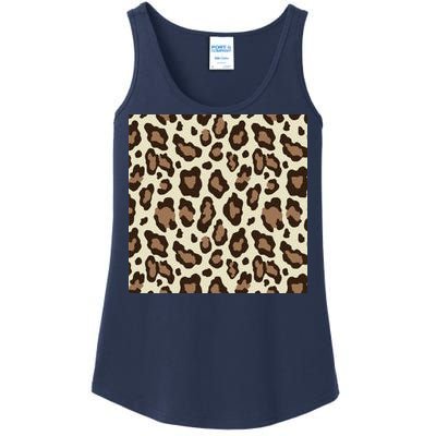 Leopard Animal Print Pattern Ladies Essential Tank