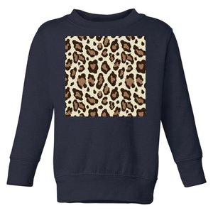 Leopard Animal Print Pattern Toddler Sweatshirt