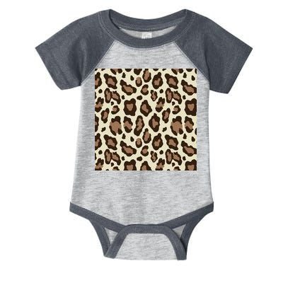 Leopard Animal Print Pattern Infant Baby Jersey Bodysuit