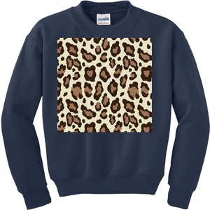 Leopard Animal Print Pattern Kids Sweatshirt