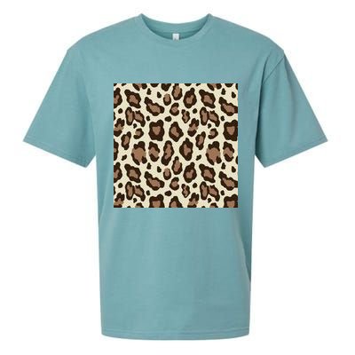 Leopard Animal Print Pattern Sueded Cloud Jersey T-Shirt