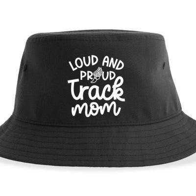 Loud And Proud Track Mom Runner Track And Field Cute Funny Sustainable Bucket Hat
