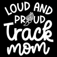 Loud And Proud Track Mom Runner Track And Field Cute Funny Flat Bill Trucker Hat