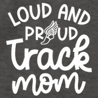 Loud And Proud Track Mom Runner Track And Field Cute Funny Vector Backpack