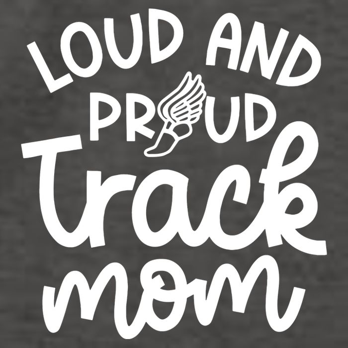 Loud And Proud Track Mom Runner Track And Field Cute Funny Vector Backpack