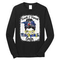 Loud And Proud Volleyball Gaga Messy Bun Bleached Long Sleeve Shirt