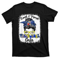 Loud And Proud Volleyball Gaga Messy Bun Bleached T-Shirt