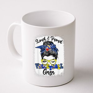 Loud And Proud Volleyball Gaga Messy Bun Bleached Coffee Mug