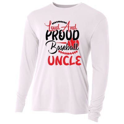 Loud And Proud Baseball Uncle For Family Matching Sport Team Cooling Performance Long Sleeve Crew