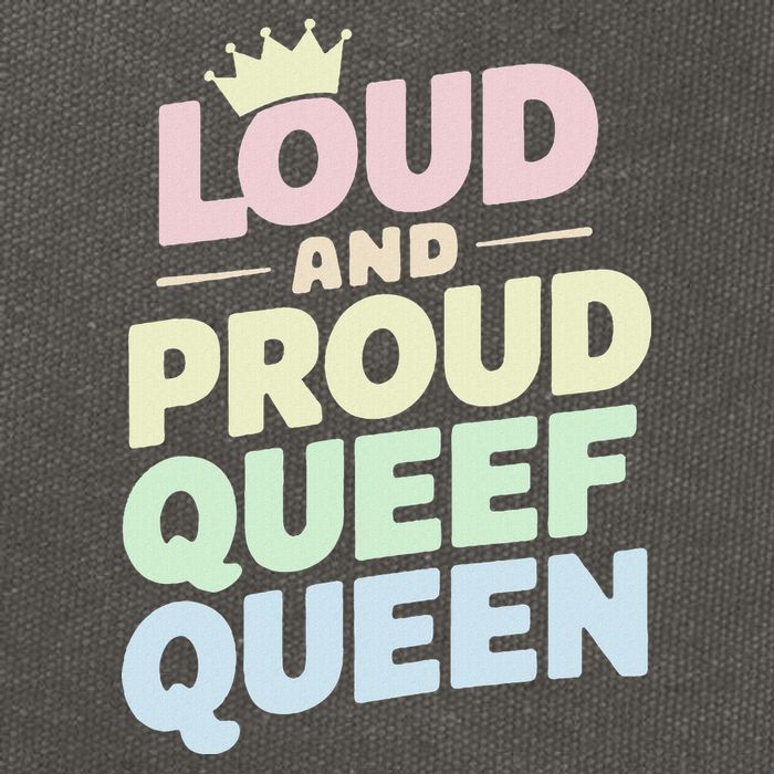 Loud And Proud Queef Queen Funny Cotton Canvas Backpack