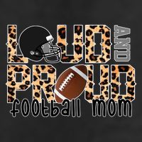 Loud And Proud Football Mom Leopard Design Adult Drive Performance Visor