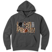 Loud And Proud Football Mom Leopard Design Hoodie