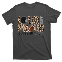 Loud And Proud Football Mom Leopard Design T-Shirt