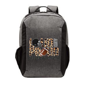 Loud And Proud Football Mom Leopard Design Vector Backpack