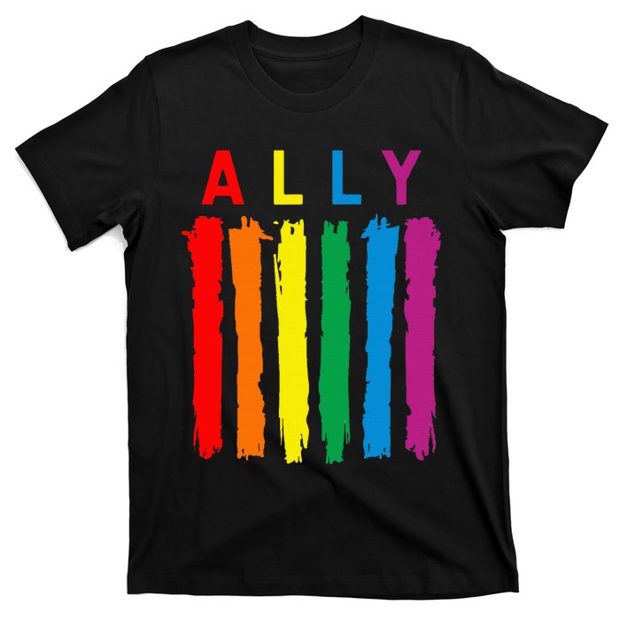 Lgbt Ally Pride Rainbow Proud Ally T-Shirt