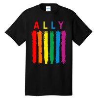 Lgbt Ally Pride Rainbow Proud Ally Tall T-Shirt