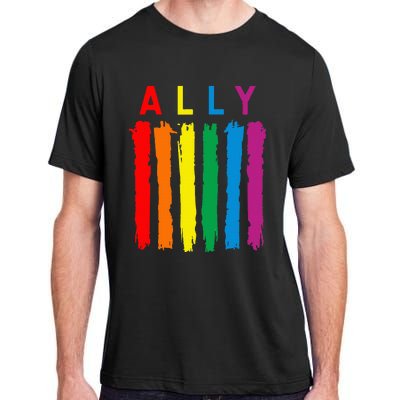 Lgbt Ally Pride Rainbow Proud Ally Adult ChromaSoft Performance T-Shirt