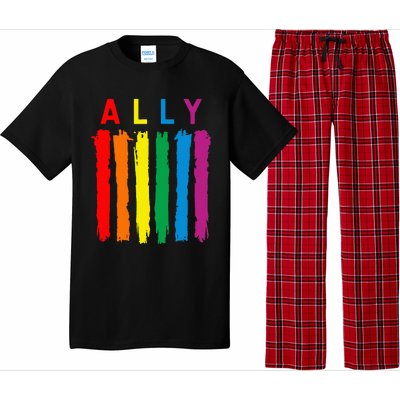 Lgbt Ally Pride Rainbow Proud Ally Pajama Set