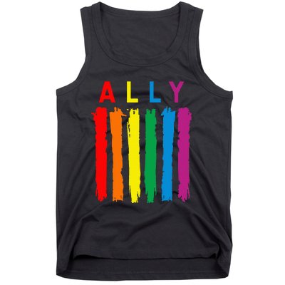 Lgbt Ally Pride Rainbow Proud Ally Tank Top