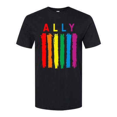 Lgbt Ally Pride Rainbow Proud Ally Softstyle CVC T-Shirt