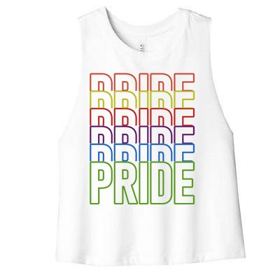 Lgbt Awareness Pride Month Meaningful Gift Women's Racerback Cropped Tank